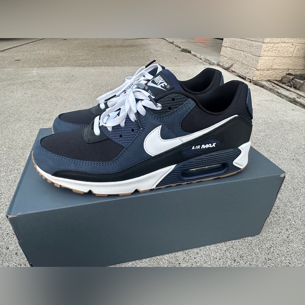 Nike Air Max 90 Midnight Navy Gum Men’s Size 11.5 FB9658-400